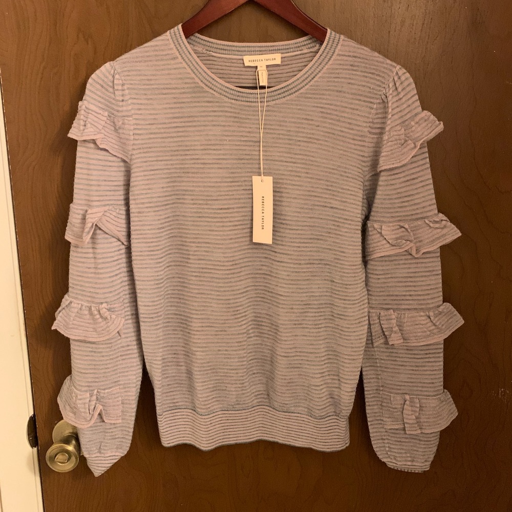 Rebecca Taylor Del Ruffle Sweater - Picture 4 of 8